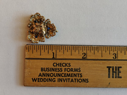 c. 1890s-1900s Art Nouveau Watch Pin