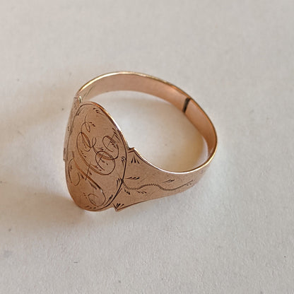 c. 1804 14k Gold Posy Ring "Remember the Giver"