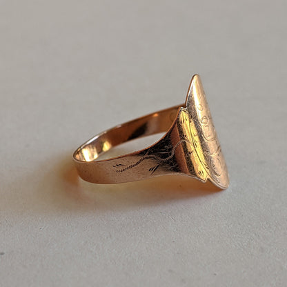 c. 1804 14k Gold Posy Ring "Remember the Giver"