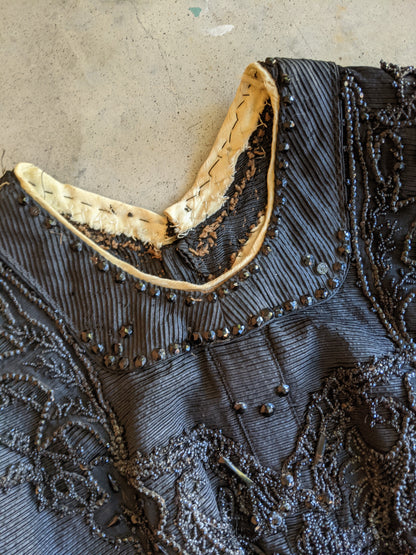 1908-1909 Beaded Silk Gown