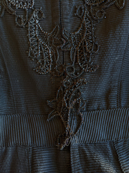 1908-1909 Beaded Silk Gown
