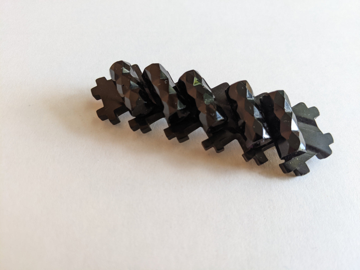 1910s-1920s Thermoplastic + French Jet Brooch