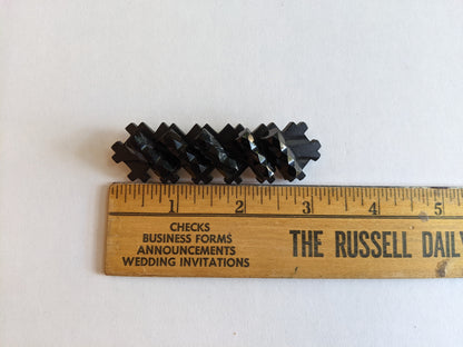 1910s-1920s Thermoplastic + French Jet Brooch