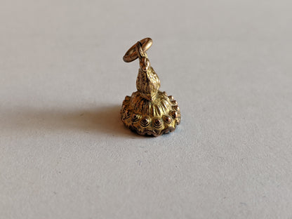 19th c. Chicken Fob w/ Seal Engraved "I Hope I Don't Intrude"