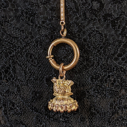 19th c. Chicken Fob w/ Seal Engraved "I Hope I Don't Intrude"