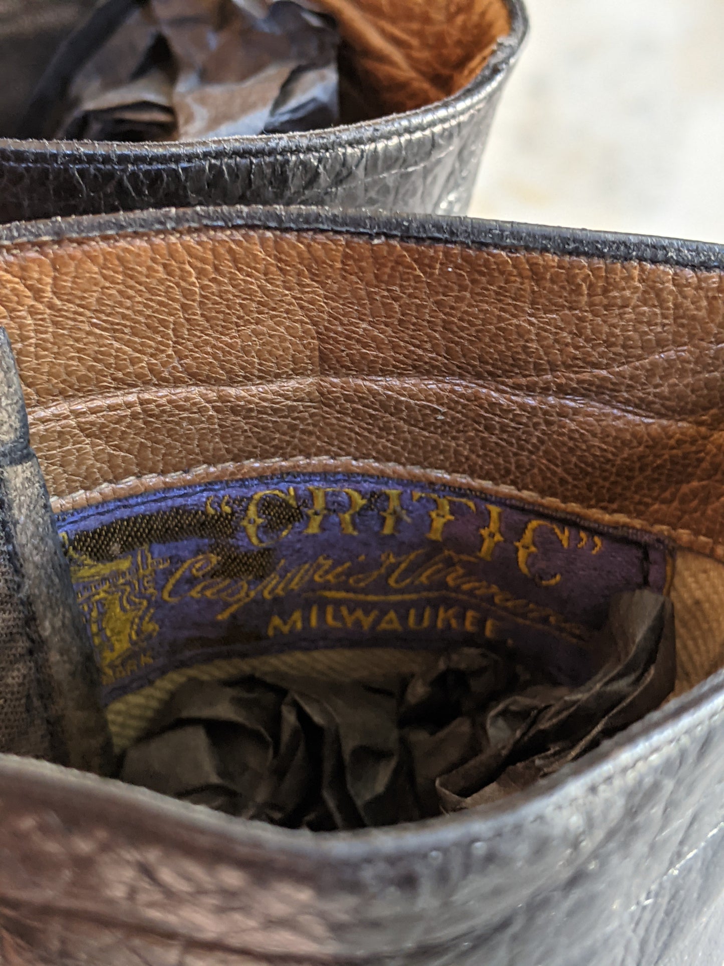 c. 1910s Black Lace Up Boots | Approx 6.5-7