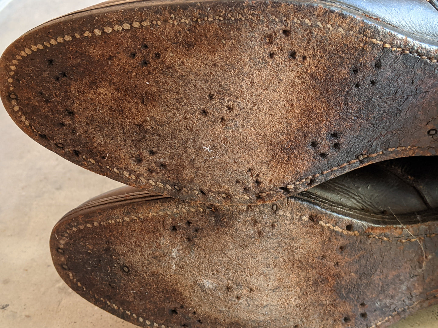 c. 1940s Tall Brown Leather Boots | Approx 7.5-8