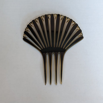 Art Deco Celluloid Hair Comb | 5"