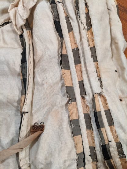 c. 1870s Silk Taffeta Check Bodice | Study + Display