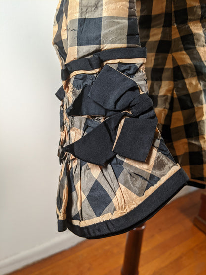 c. 1870s Silk Taffeta Check Bodice | Study + Display