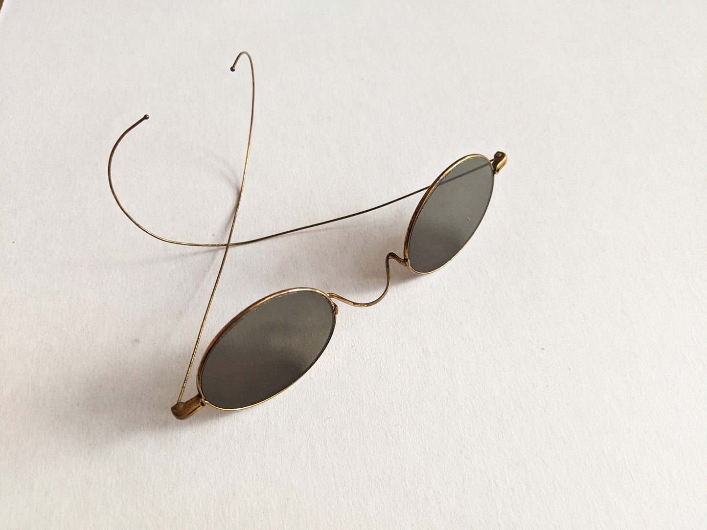 Late 19th c. Tinted Glasses | Gold Tone Frames