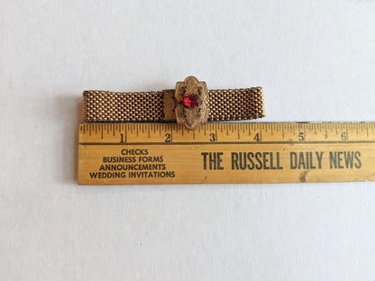1870s-1880s Gold Filled Mesh Bracelet