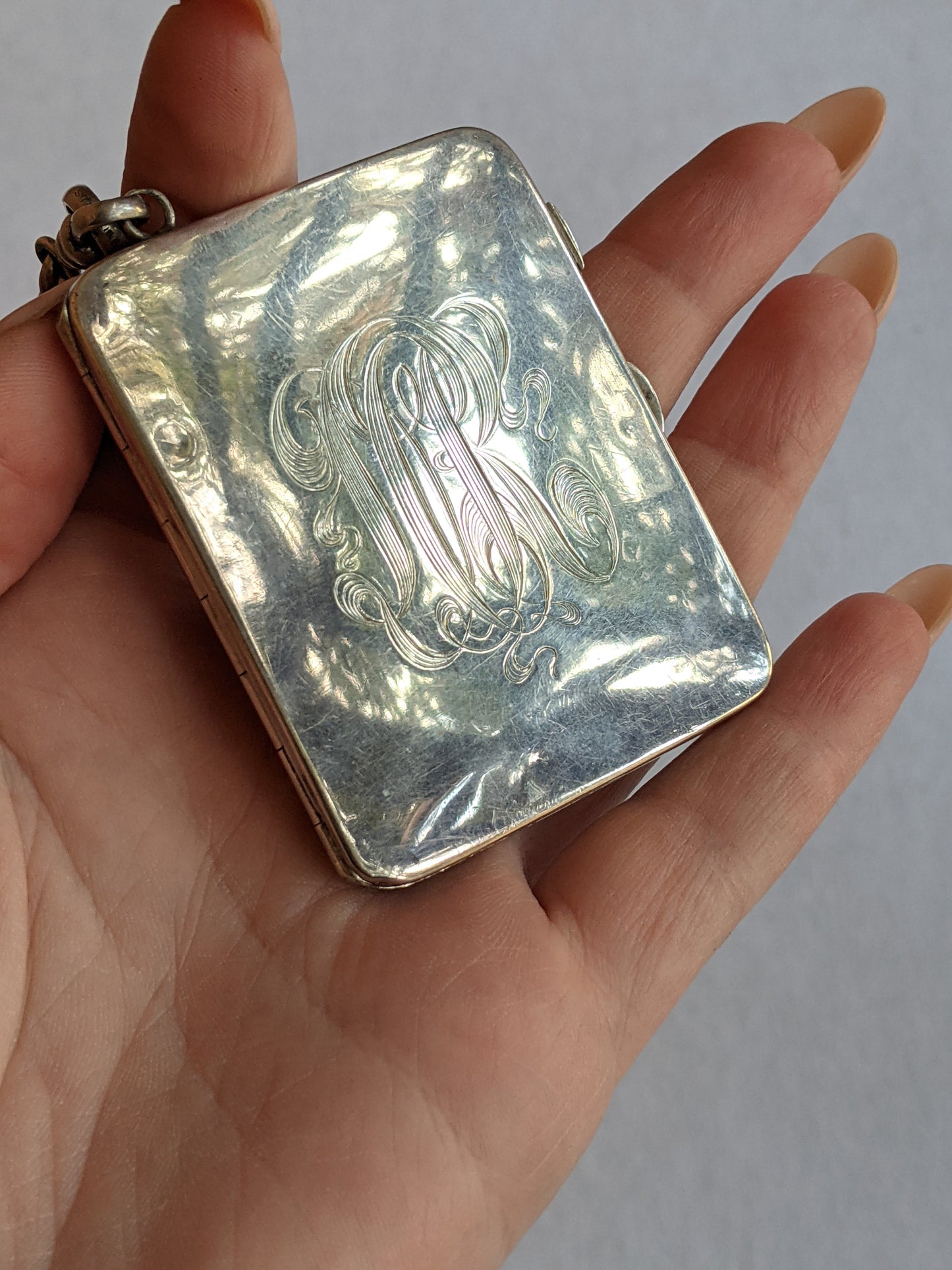 1900s-1910s Oversized Sterling Silver Locket