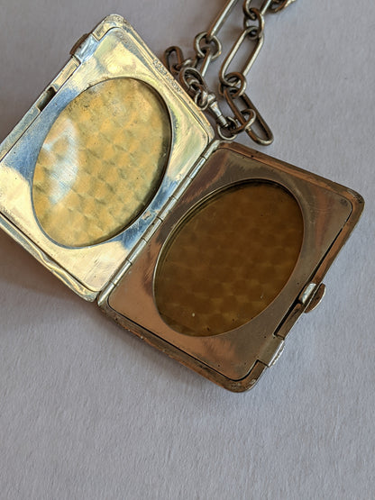 1900s-1910s Oversized Sterling Silver Locket