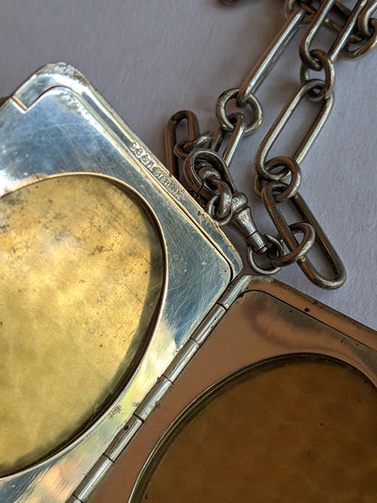 1900s-1910s Oversized Sterling Silver Locket