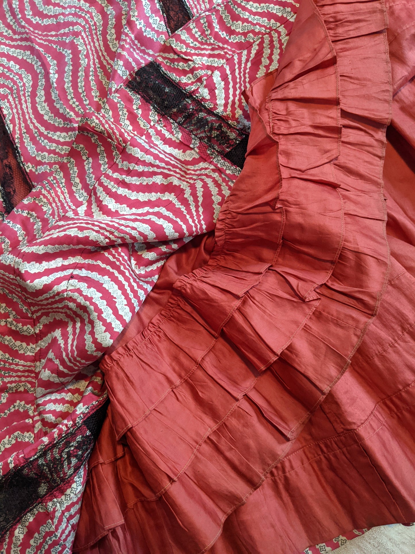 c. 1905-1907 Pink Silk Dress