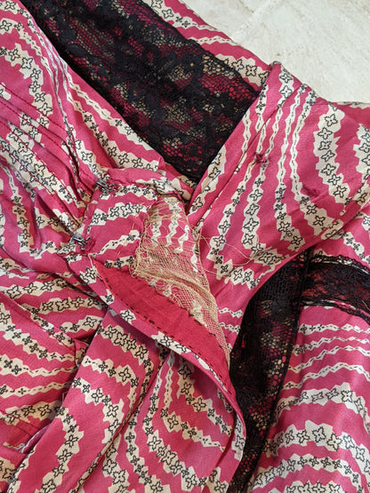 c. 1905-1907 Pink Silk Dress