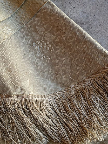 c. 1840s Gold Silk Damask Bodice