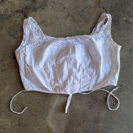 c. 1900s-1910s Cotton Boned Brassiere
