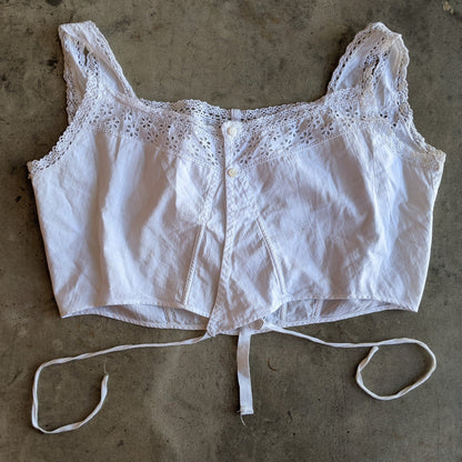 c. 1900s-1910s Cotton Boned Brassiere
