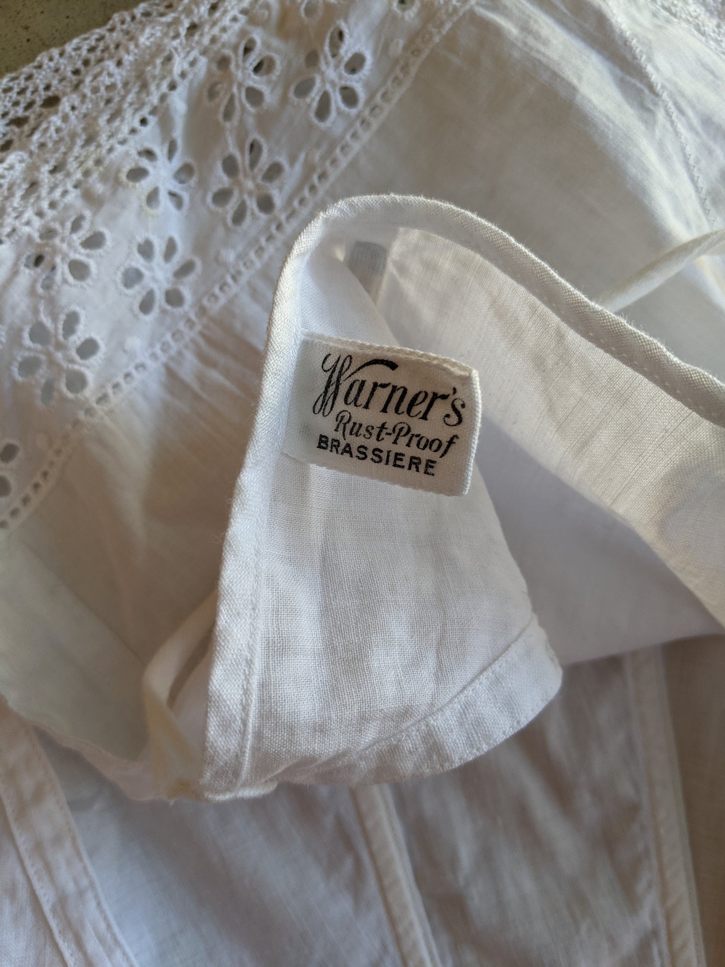 c. 1900s-1910s Cotton Boned Brassiere
