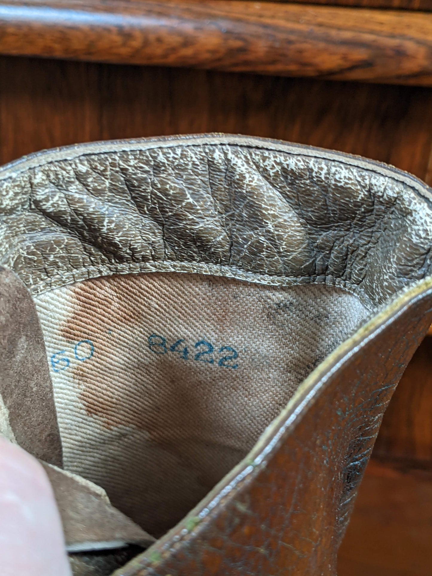 c. 1910s-1920s Olive Brown Boots | Approx. Sz. 7-7.5