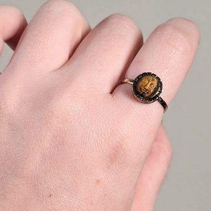 14k Gold Tiger's Eye Conversion Ring