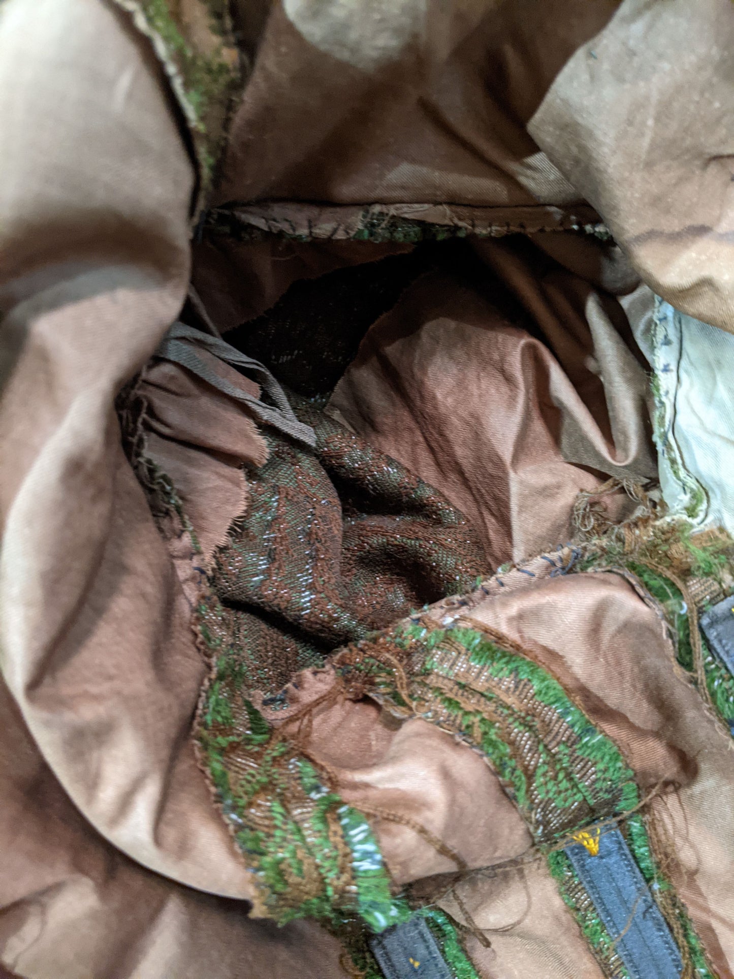 1890s Green Wool + Silk Dress