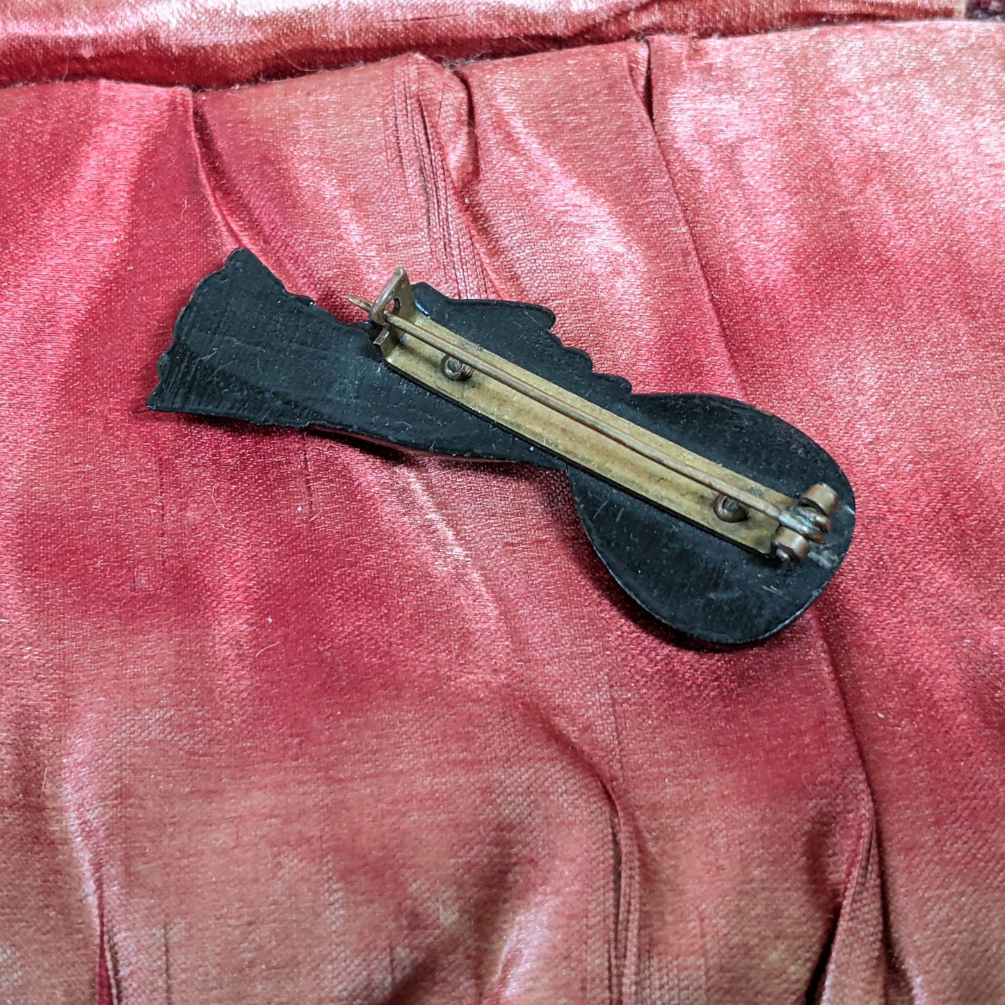 c. 1890s-1900s Hand + Tennis Brooch