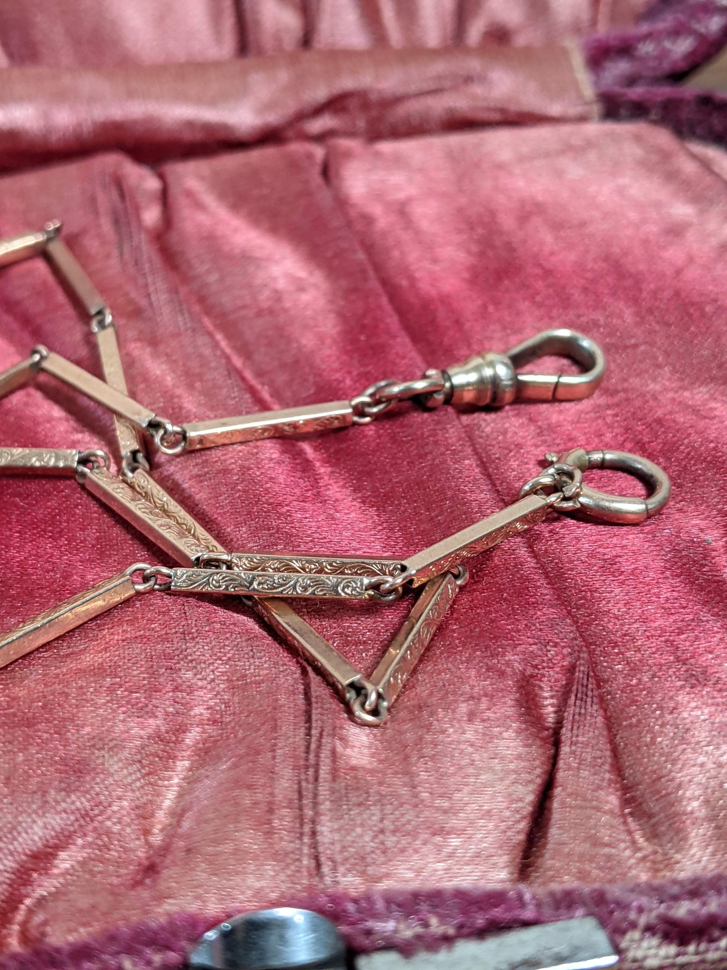 c. 1900s-1910s 10k Gold Watch Chain
