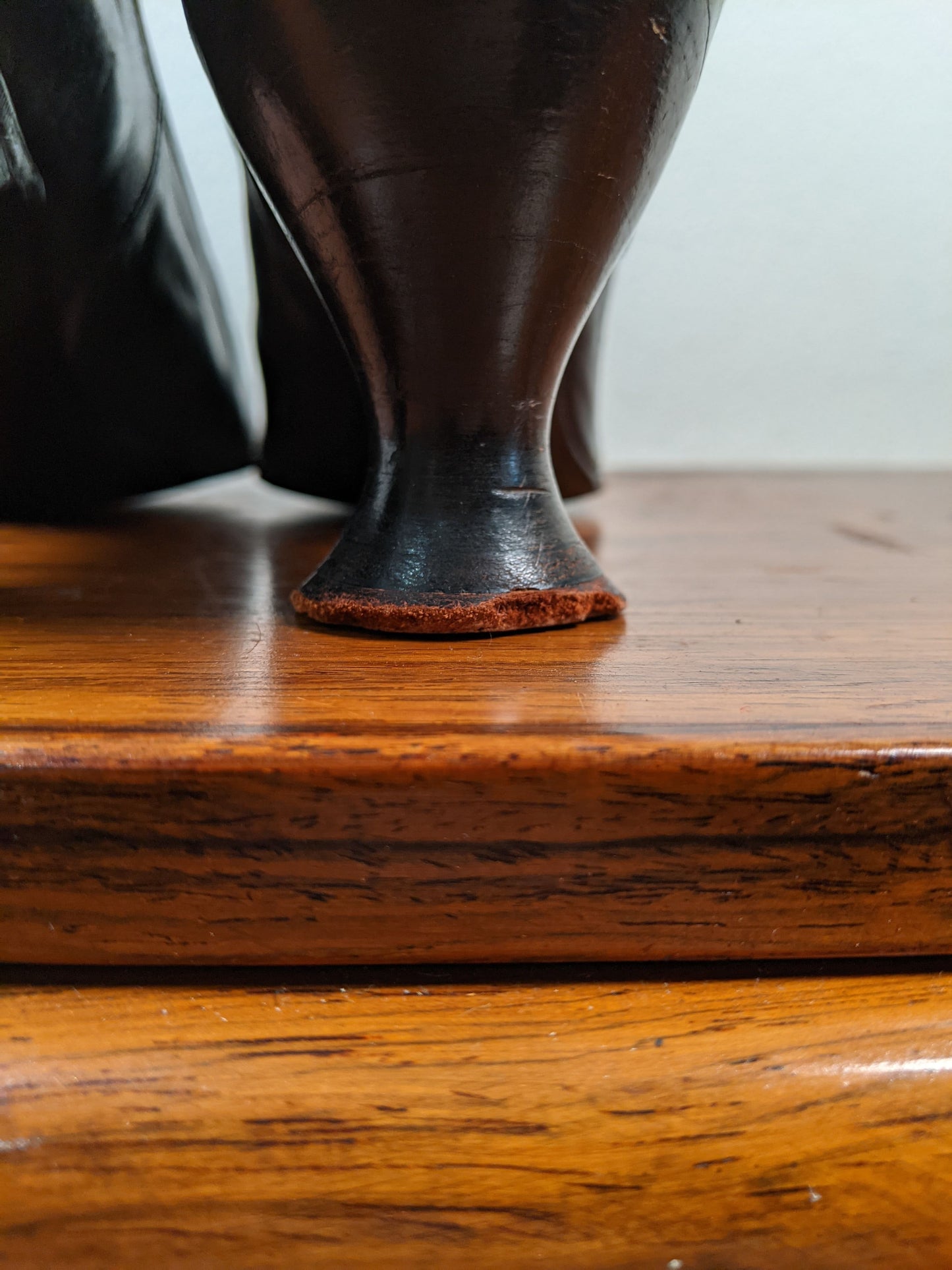 c. 1910-1920s Blue/Green Louis Heel Boots | Approx Sz 6-6.5