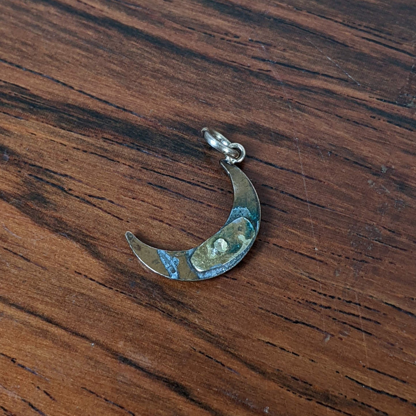 c. 1900s Gold Filled Crescent Moon Conversion Charm