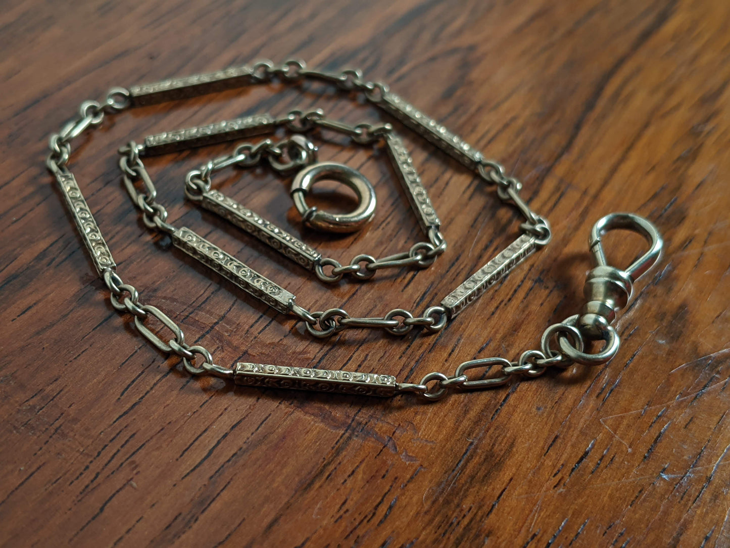 c. 1900s-1910s 14k Gold Watch Chain | 13 1/8"