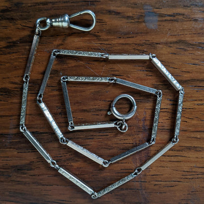 c. 1900s-1910s 10k Gold Watch Chain