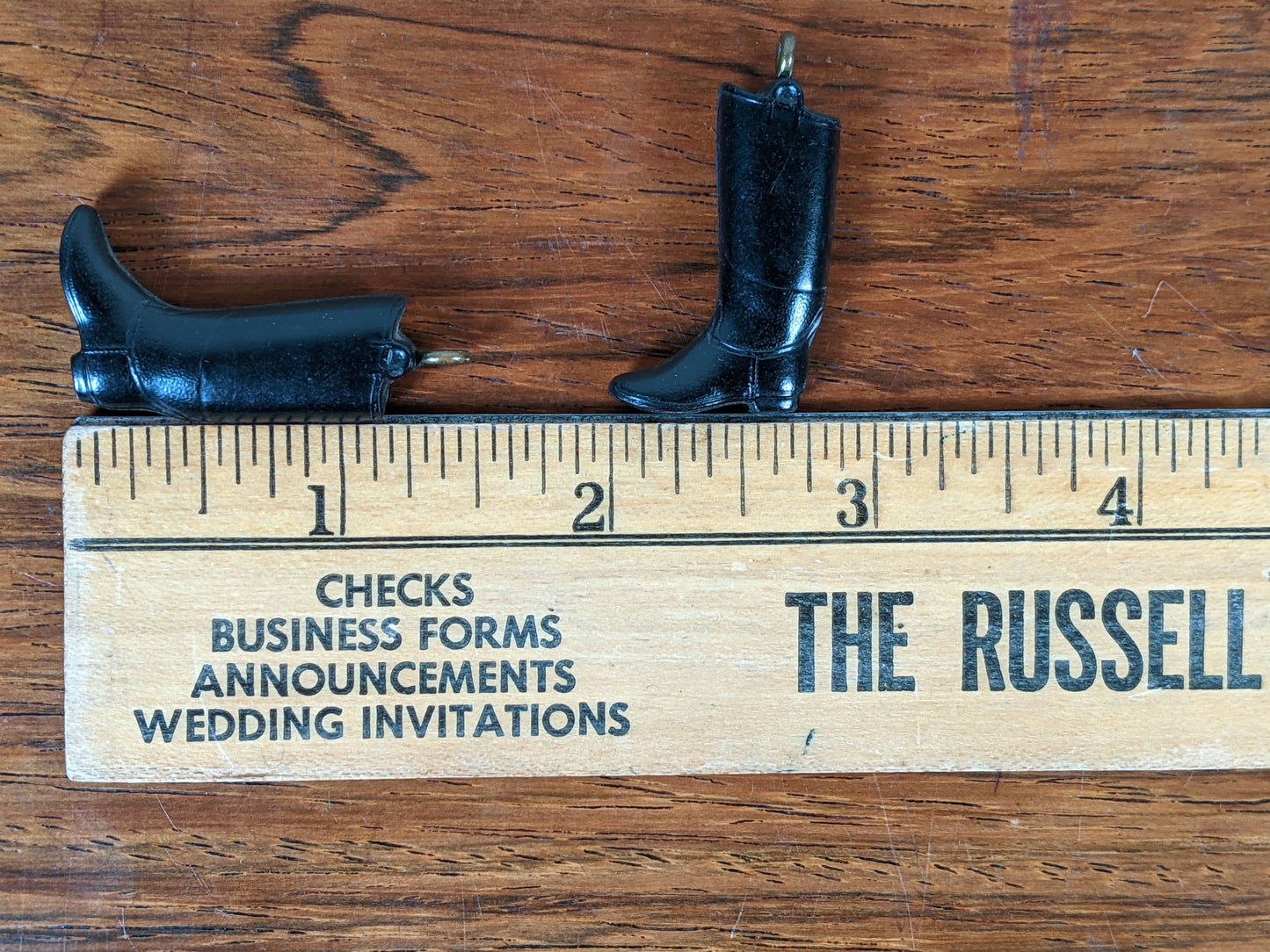 c. 1920s-1930s Compressed Coal Boot Charms