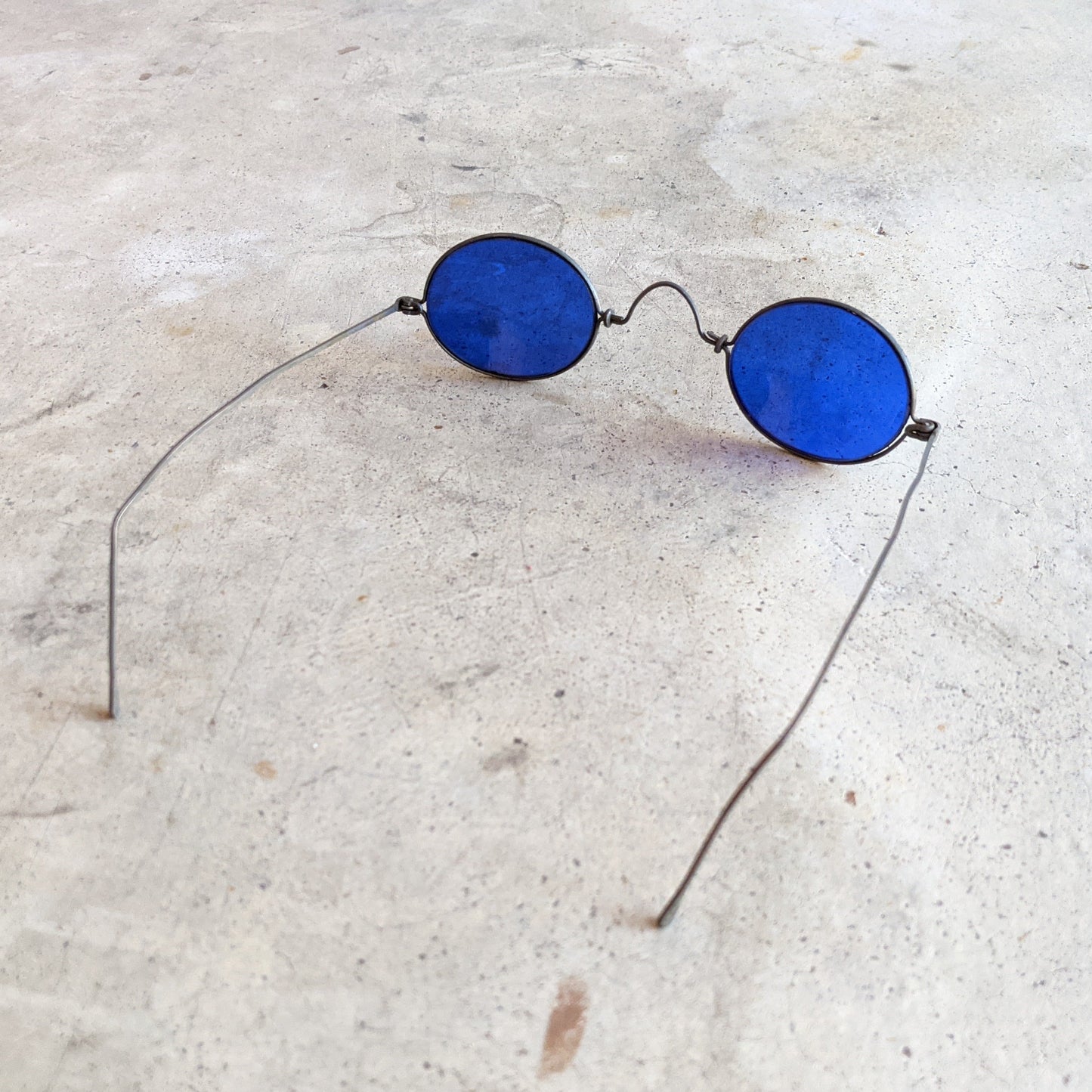 c. 1890s-1900s Cobalt Blue Tinted Glasses