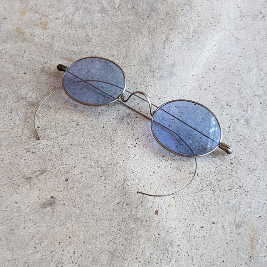 c. 1890s-1900s Light Blue Tinted Glasses