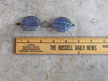 c. 1890s-1900s Light Blue Tinted Glasses