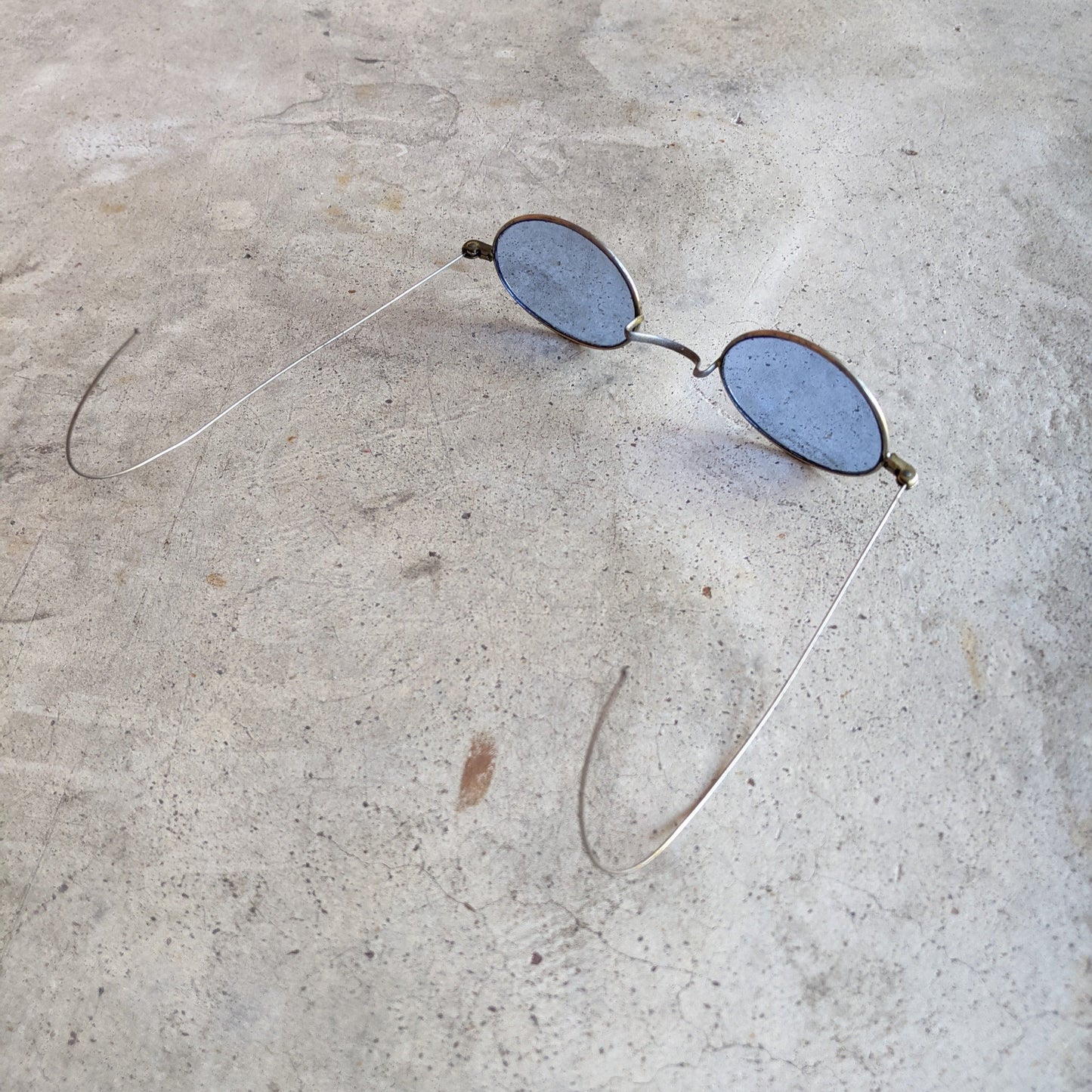 c. 1890s-1900s Light Blue Tinted Glasses