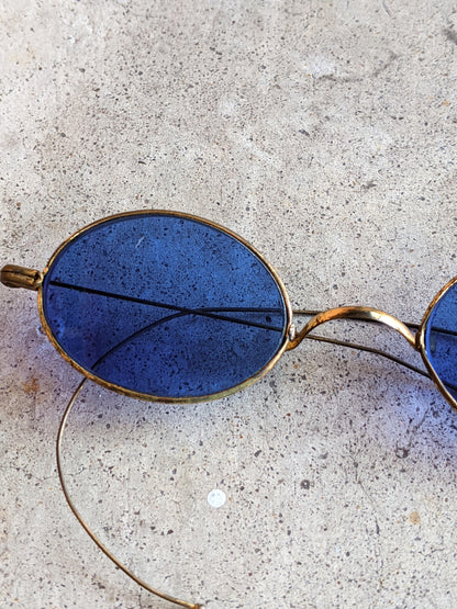 c. 1890s-1900s Blue Tinted Glasses