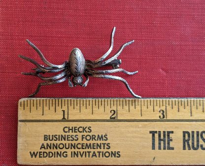 RESERVED | c. Late 19th Century Silver Spider Brooch