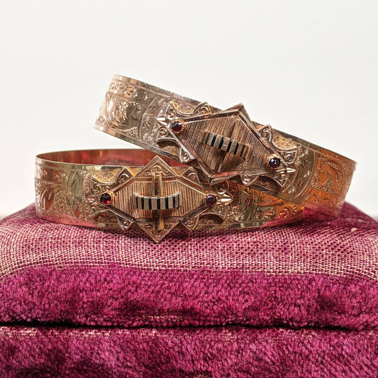 c. 1880s Pair of Gold Filled Bracelets