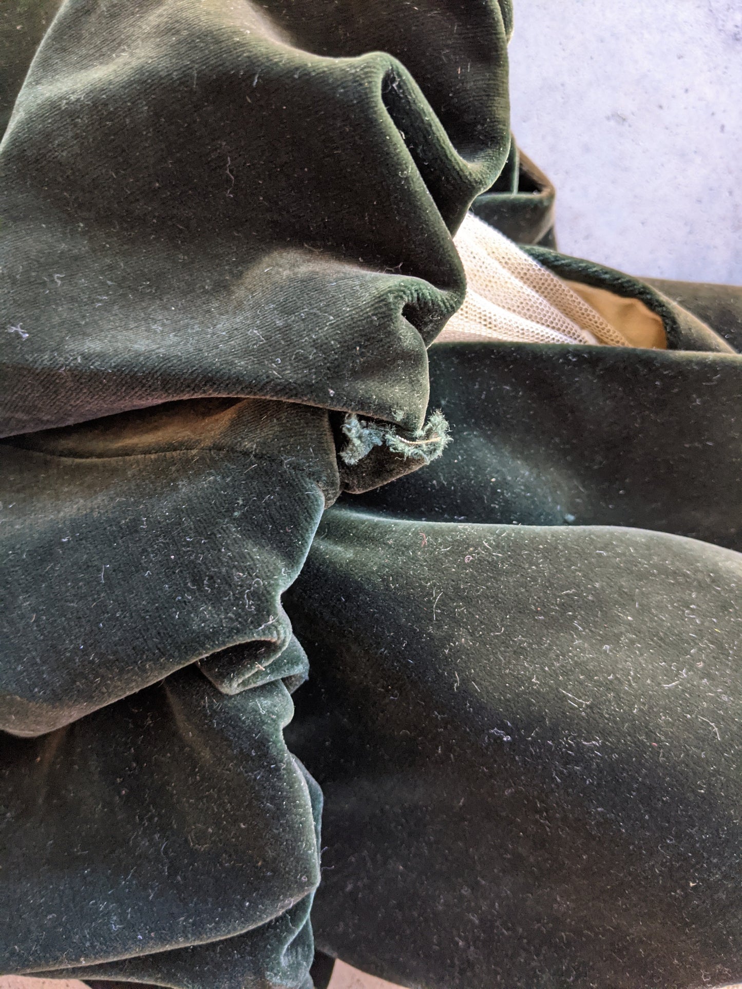 c. 1900s Green Velvet Bodice | Study + Display