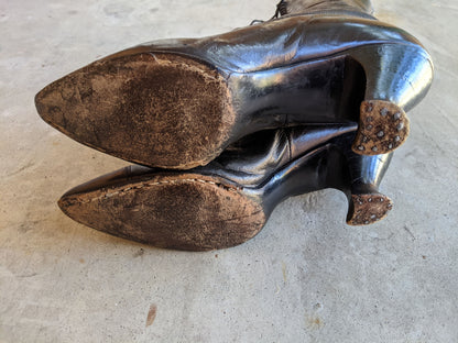 c. 1910s-1920s Louis Heel Boots | Approx Sz. 7.5-8
