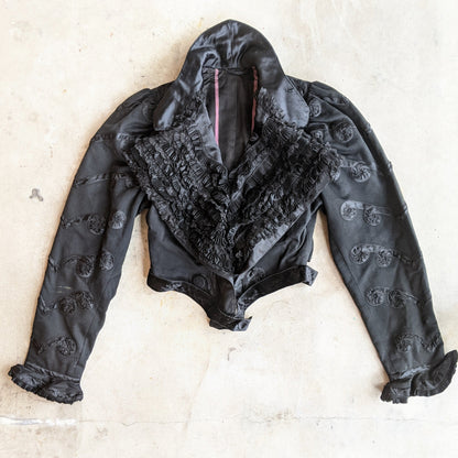 Early 1900s Wool + Silk Bodice or Jacket | Study + Display