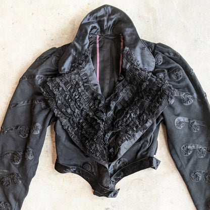 Early 1900s Wool + Silk Bodice or Jacket | Study + Display