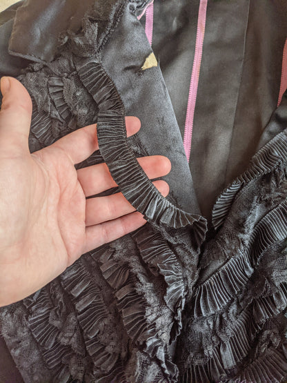 Early 1900s Wool + Silk Bodice or Jacket | Study + Display