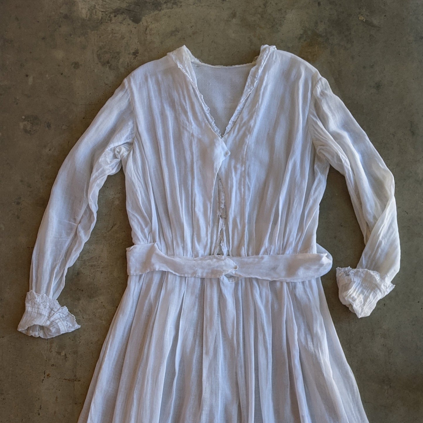 1910s B. Altman Cotton Dress