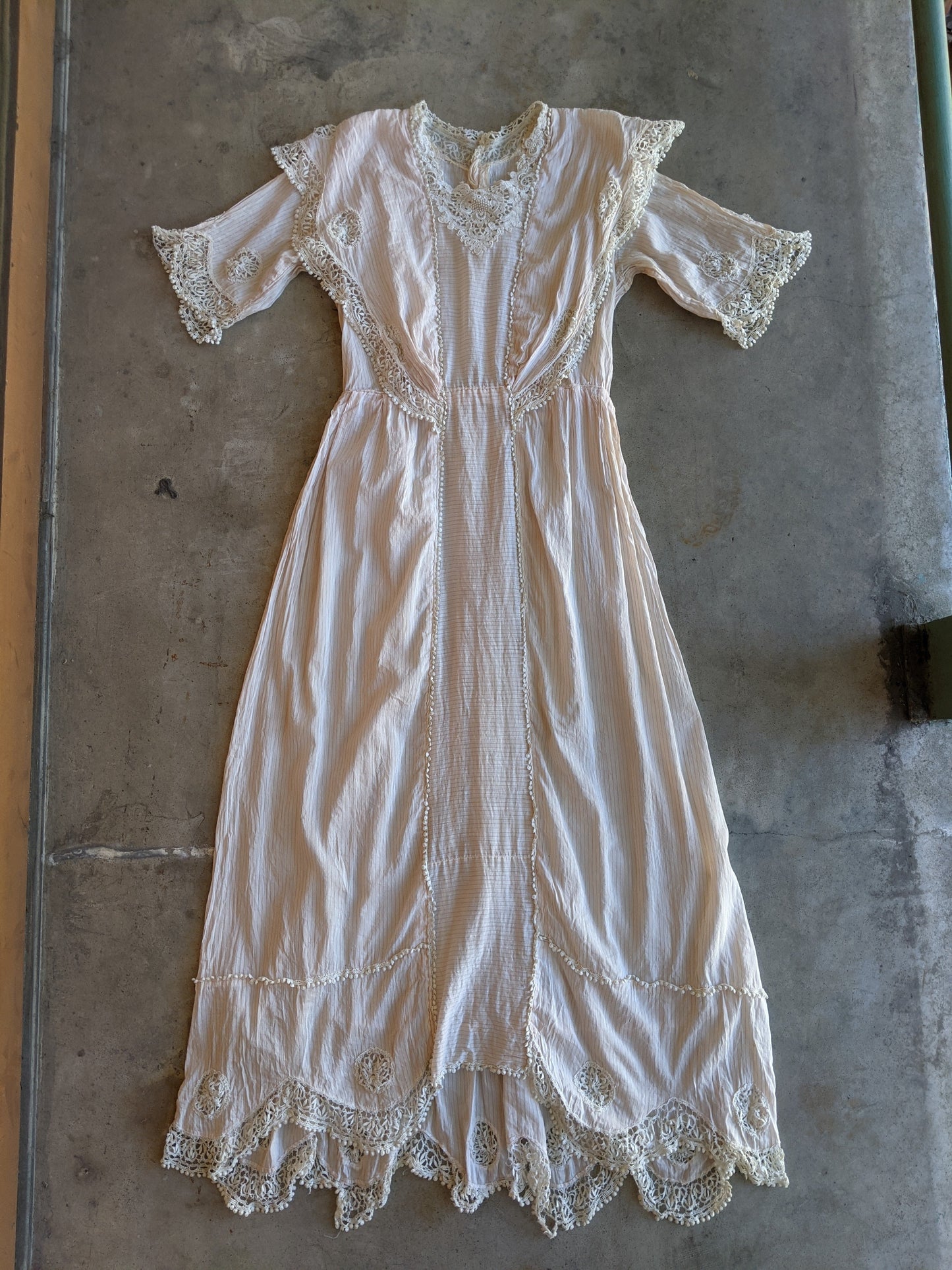 1910s Pink Cotton Silk Blend Dress | Study + Pattern