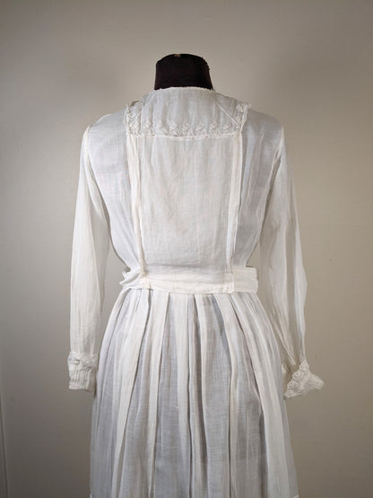 1910s B. Altman Cotton Dress